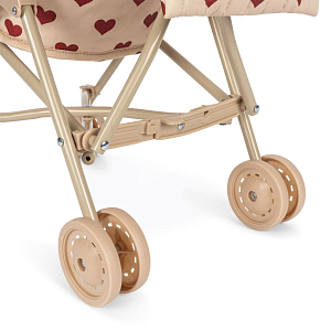 Прогулочная коляска для кукол Konges Slojd "Minnie Amour Rouge", миллион сердец